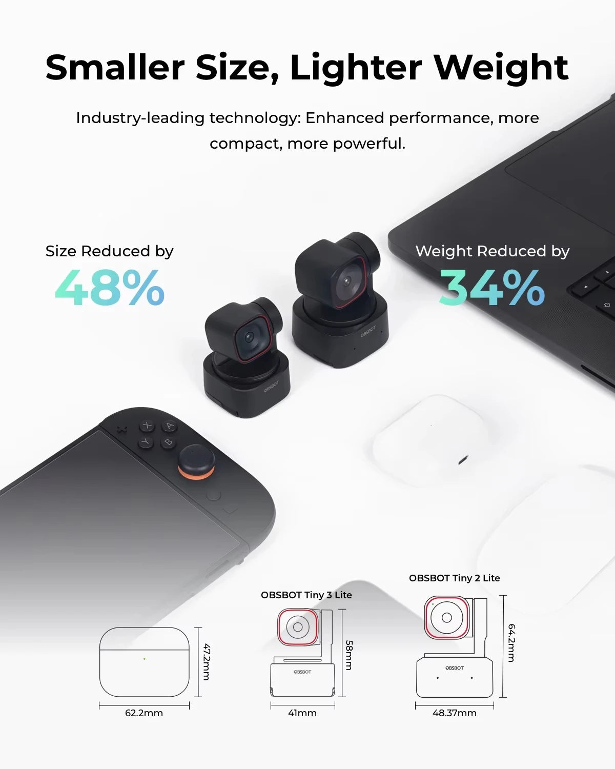 4K Smart Webcam AI Tracking with Remote Mic Kit