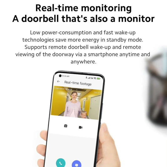 2K Smart Video Doorbell with Night Vision and AI Alerts