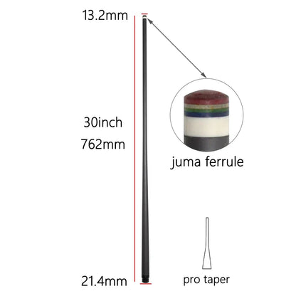 Carbon Fibre Pool Cue Shaft 13.2mm Pro