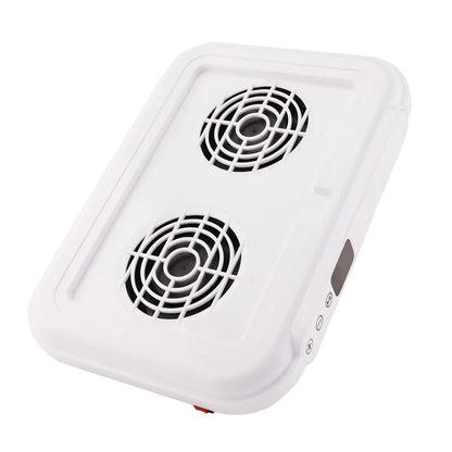 White Adjustable Speed 170W Nail Dust Vacuum with Reusable Filter