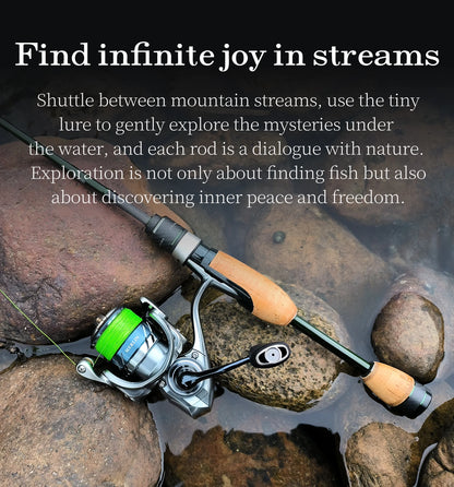 Portable 1.8m Ultralight Spinning Fishing Rod for Trout
