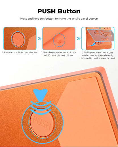 Orange Magnetic Leverless Arcade Controller for PC PS4 PS5