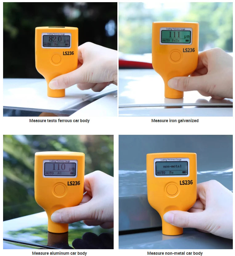 Digital Coating Thickness Gauge Automotive Paint Tester