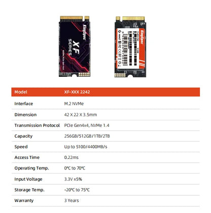 512GB NVMe SSD 7000MB/s M.2 PCIe 4.0