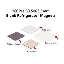 2x2 DIY Photo Fridge Magnet Button Maker Materials