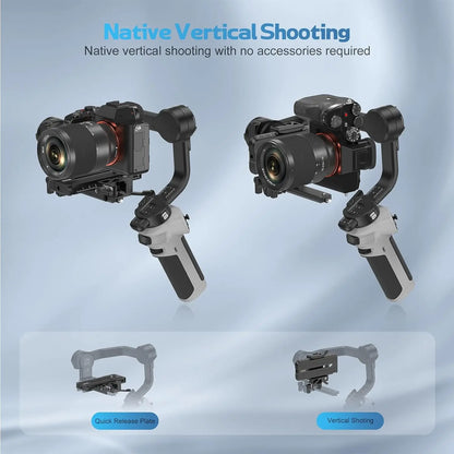 ZHIYUN Cinepeer Weebill 3E Portable 3 Axis Gimbal Stabilizer for Canon Nikon Sony Lumix Cameras