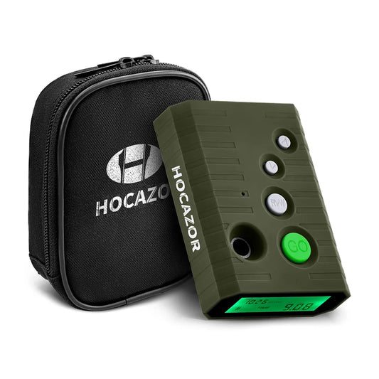 Green IPSC Competition Shot Timer with LCD Display & Case
