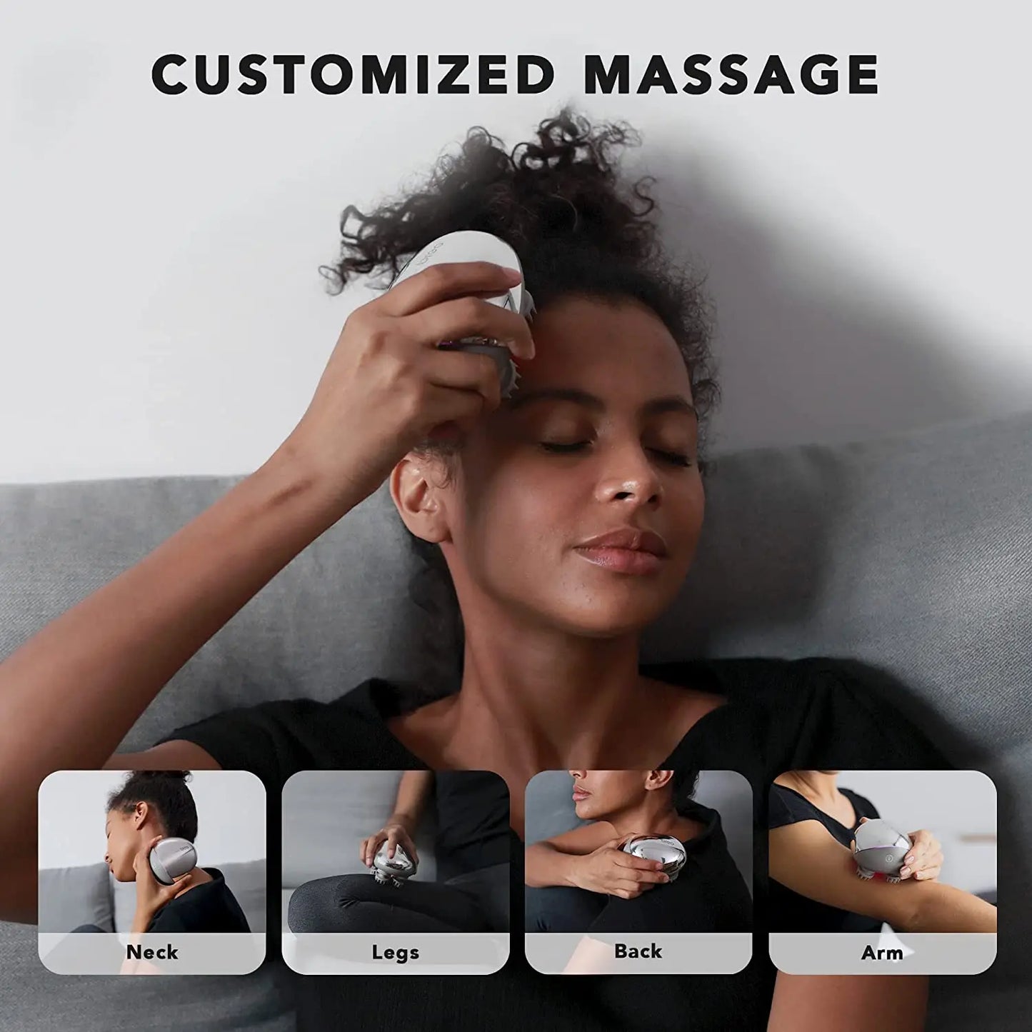 Portable Electric Head Massager for Hair Care and Relaxation