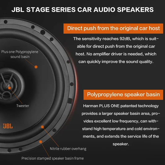 6.5-Inch HiFi Coaxial Car Speakers Full Range Stereo