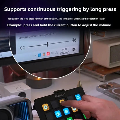 15-Key LCD Streaming Control Pad with Custom Buttons