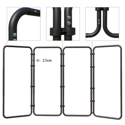 240x400cm Black Photography Background Stand with Screen