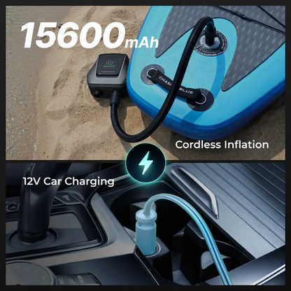 Cordless SUP Air Pump 45PSI 15600mAh Rechargeable