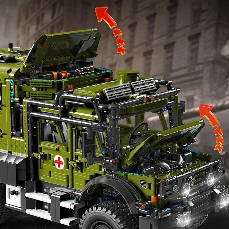 Remote Control Off-Road Rescue Truck 3850PCS Building Kit