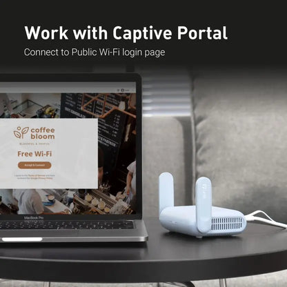 Portable Wi-Fi 6 Travel Router with Gigabit Speed