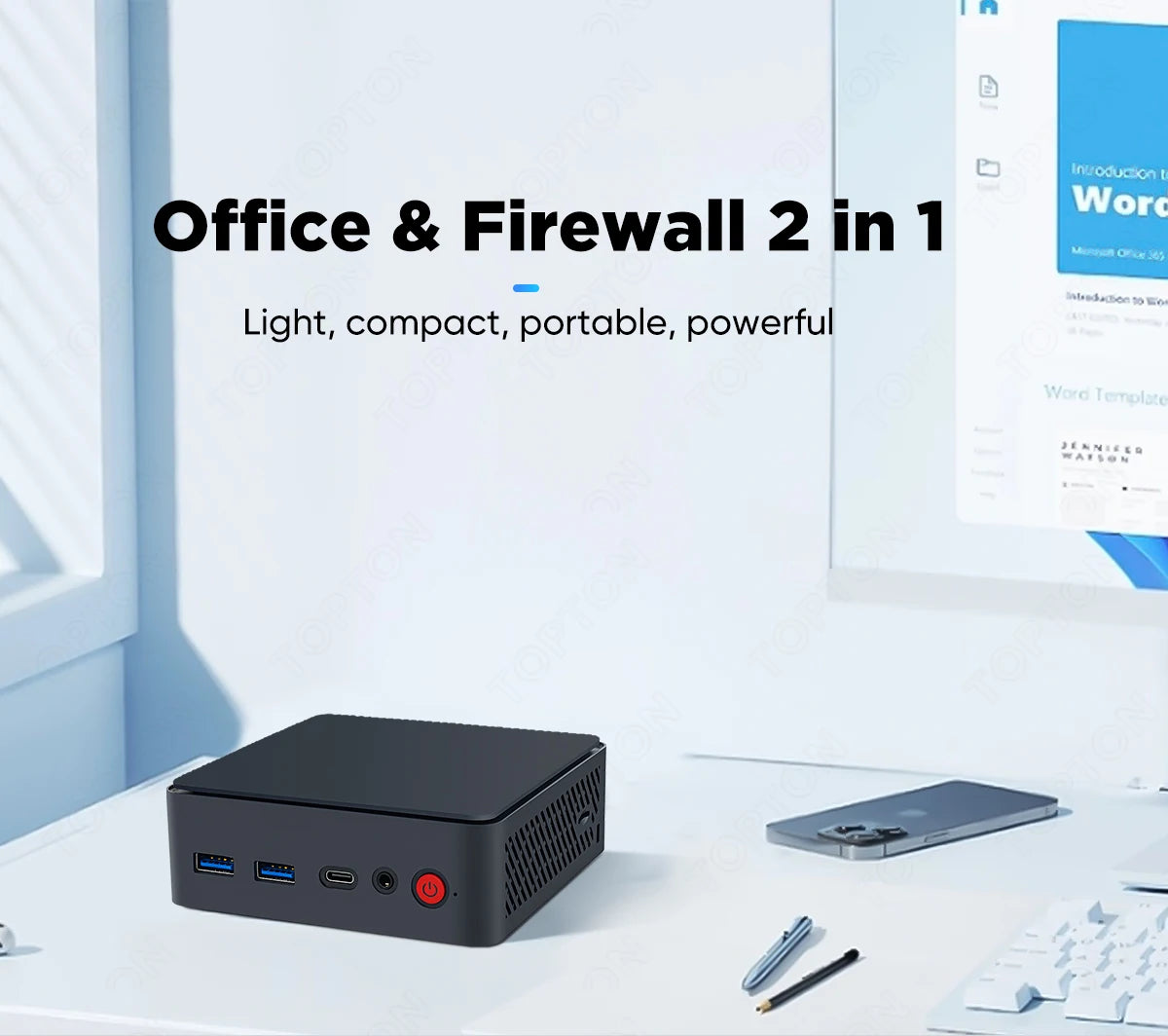Compact Mini PC Intel N150 with 16GB DDR5 and 128GB SSD