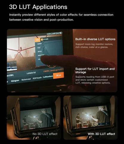 6 Inch 4K Touch Camera Monitor 2000 Nits