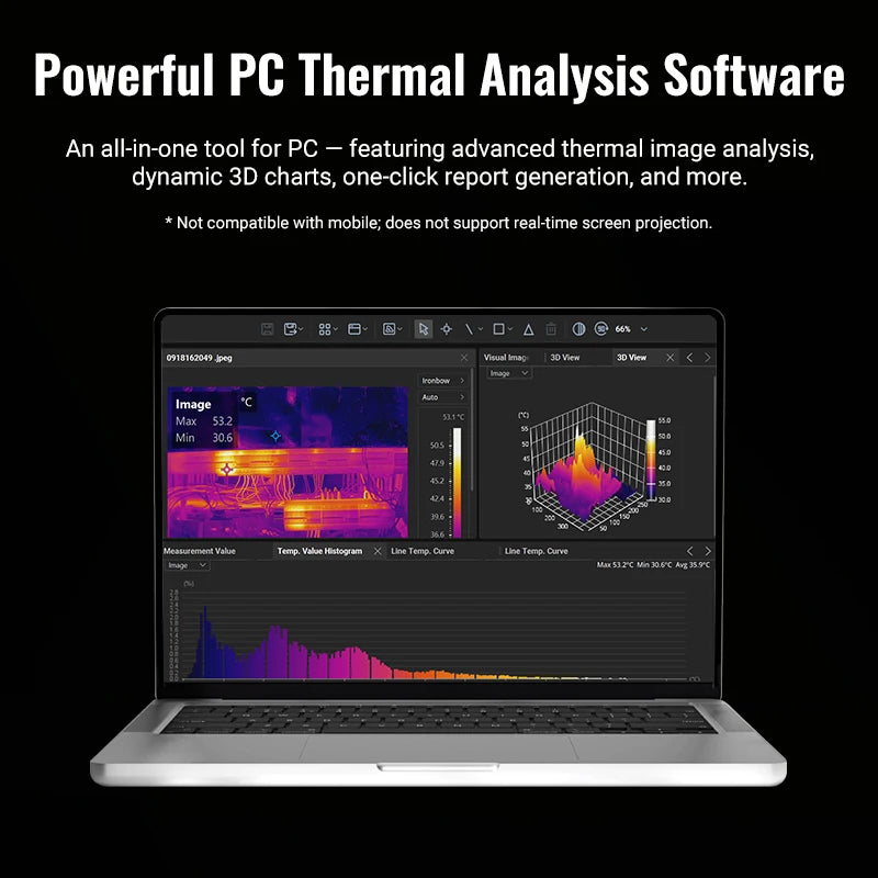 Professional Thermal Imaging Camera 640x480 25Hz 64GB
