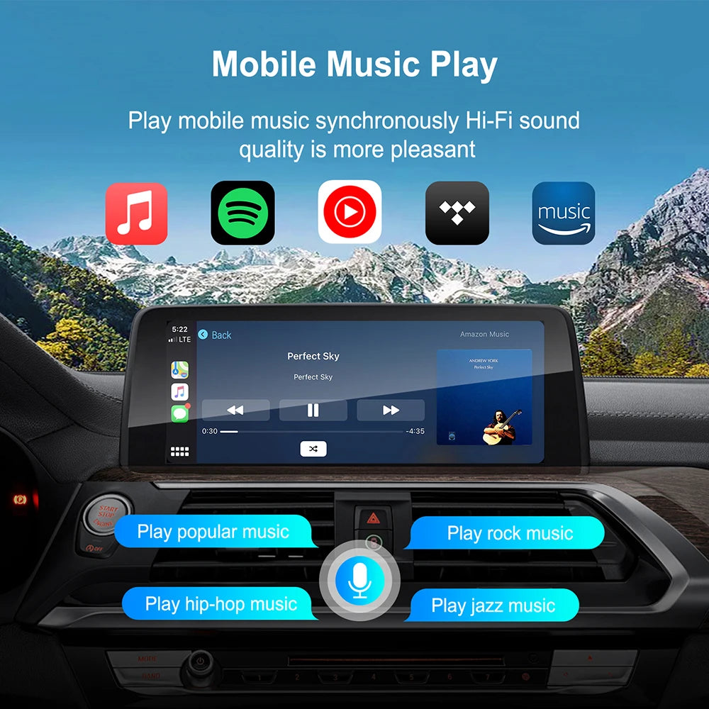 Wireless CarPlay Android Auto Adapter for BMW NBT