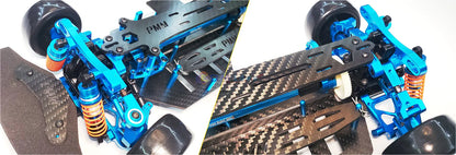 RC 4WD Racing Chassis Carbon Alloy Upgrade