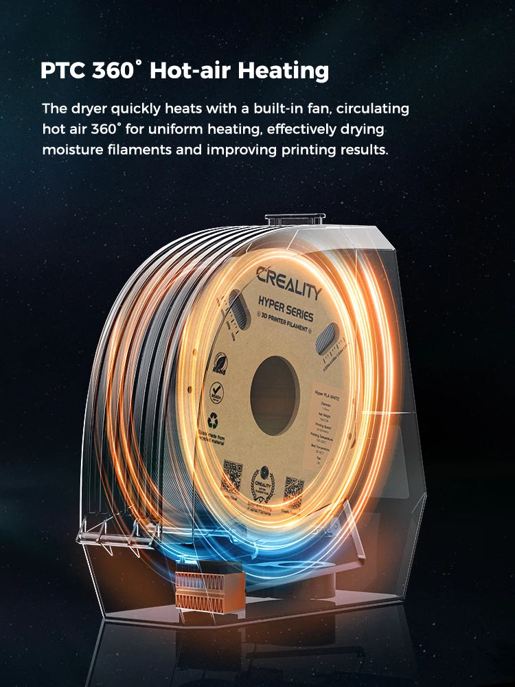 Smart Filament Dryer Box with Real-Time Humidity Monitor