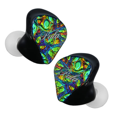 Hybrid 1DD 4BA Green Earphones 2.5mm