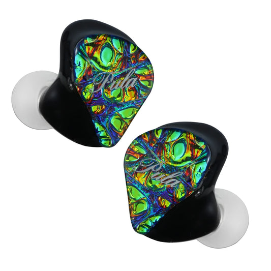 Hybrid 1DD 4BA Green Earphones 2.5mm