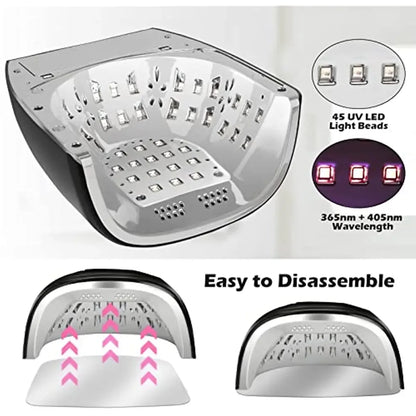 90W Rechargeable Cordless UV LED Nail Lamp