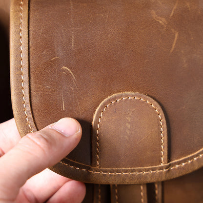 Premium Leather 14” Laptop Work Briefcase Bag