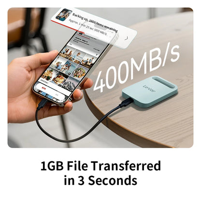 Portable 1TB External SSD USB 3.2 Type-C Drive