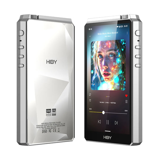 Portable Silver HIFI Music Player WiFi Bluetooth 5.0
