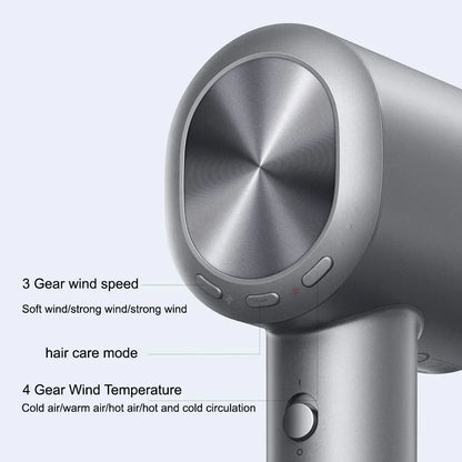 High Speed Ionic Hair Dryer 1600W Fast Dry Grey