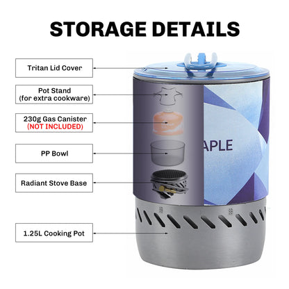 Portable Camping Stove with Pressure Regulator Valve