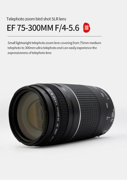 Telephoto Zoom Lens Canon EF Mount 75 to 300mm F4