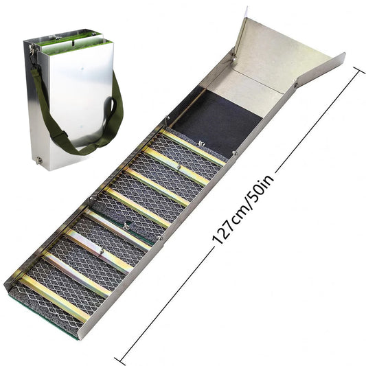 Compact Gold Sluice Box with Foldable Design for Prospecting