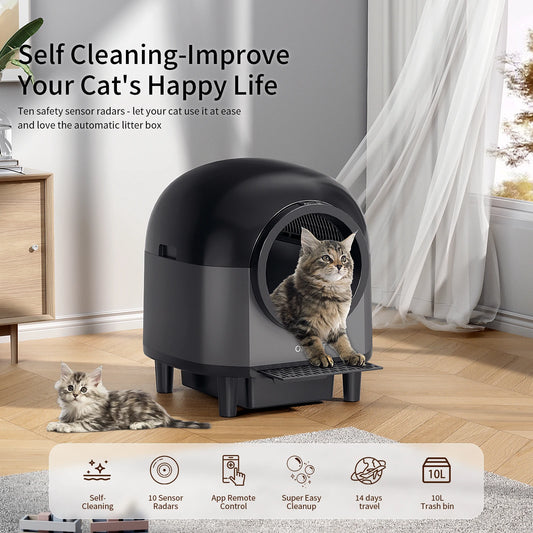 Automatic Self-Cleaning Cat Litter Box 110L Smart Toilet