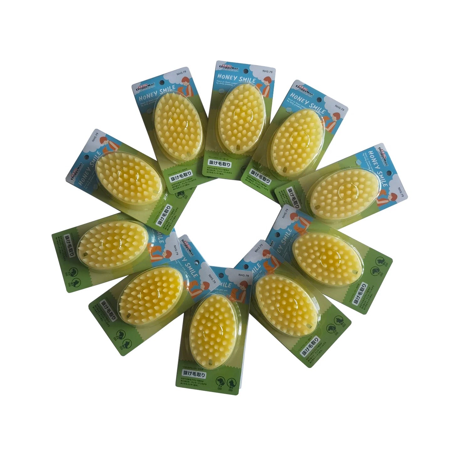 10-Piece Silicone Pet Grooming Brush Set