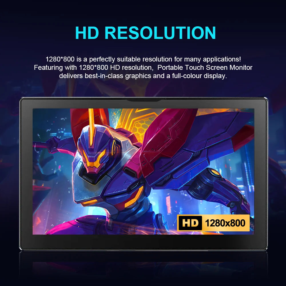 8 Inch Touchscreen Monitor 1280x800 HDMI Display