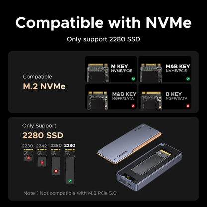 40Gbps NVMe SSD Enclosure with USB4 and Thunderbolt