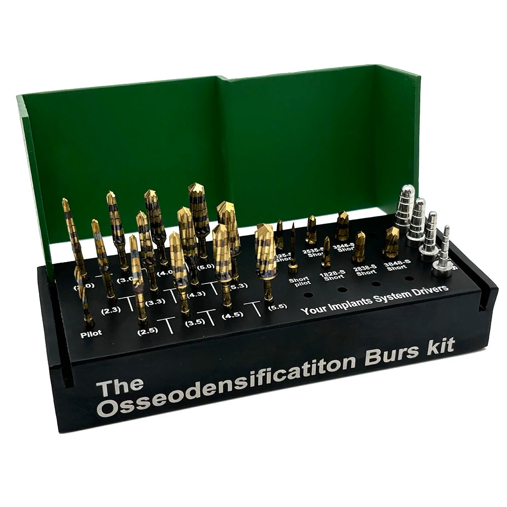 24PCS Dental Implant Surgical Kit with Osseodensification Drills