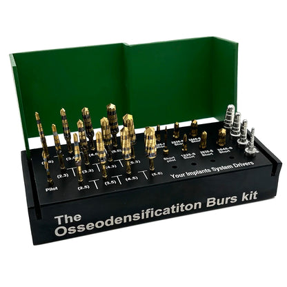 24PCS Dental Implant Surgical Kit with Osseodensification Drills