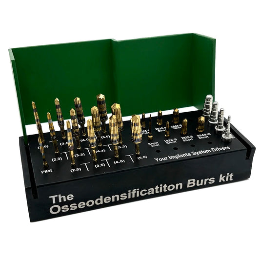 24PCS Dental Implant Surgical Kit with Osseodensification Drills