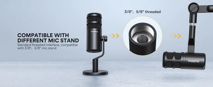 Broadcast-Quality Dynamic Mic XLR Gaming Studio Use