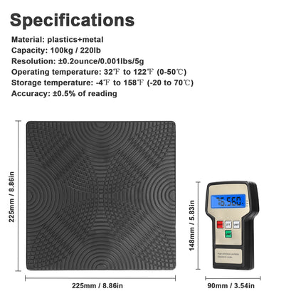 Digital Refrigeration Scale High-Precision for Refrigerants