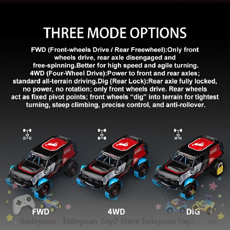 1:18 Brushless Remote Control Off Road Rock Crawler
