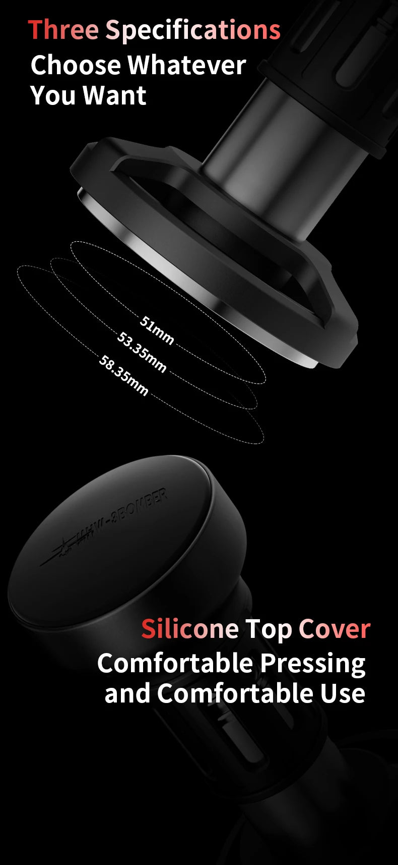 58.35mm Flat Espresso Tamper 4-Spring Constant Pressure