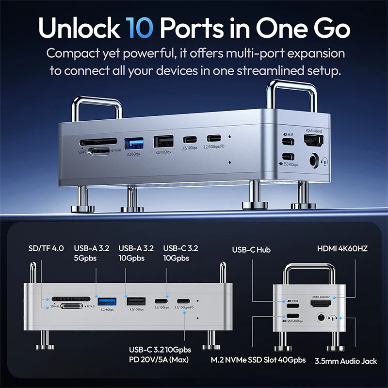 Mac Mini Docking Station with SSD Storage Expansion