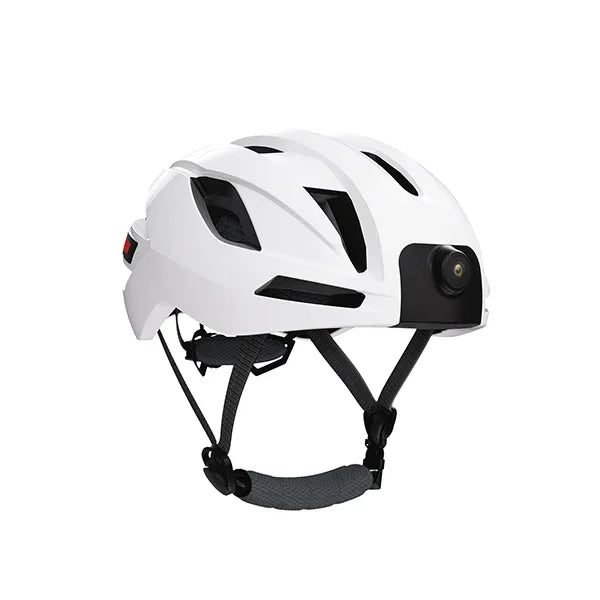 Smart White Motorcycle Helmet Camera 1080P HD WiFi