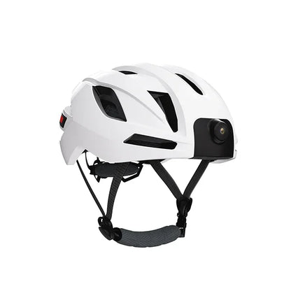 Smart White Motorcycle Helmet Camera 1080P HD WiFi