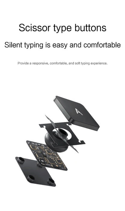 White Tablet Keyboard Case with Touchpad and Backlight