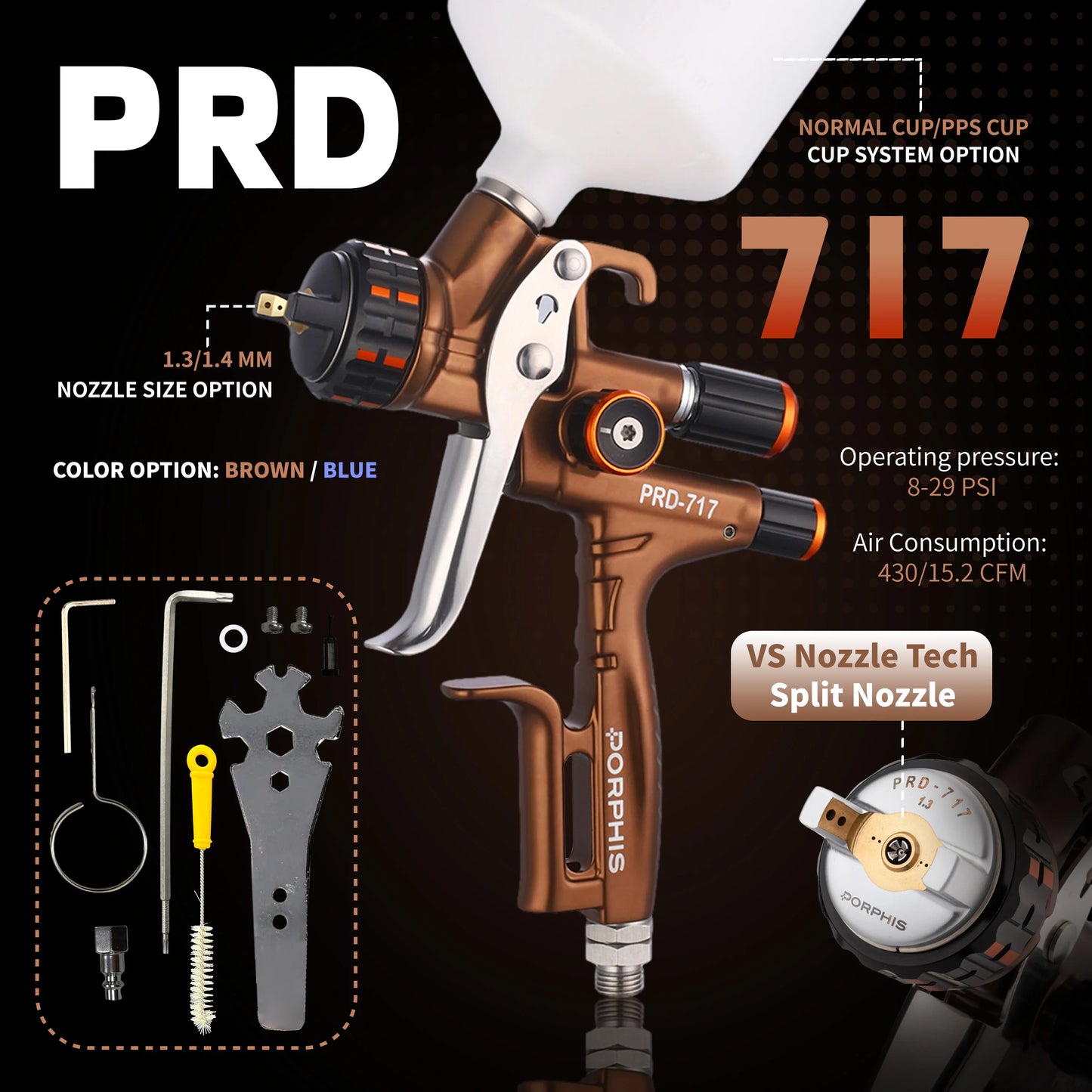 Precision 1.3mm Car Paint Airbrush Spray Gun